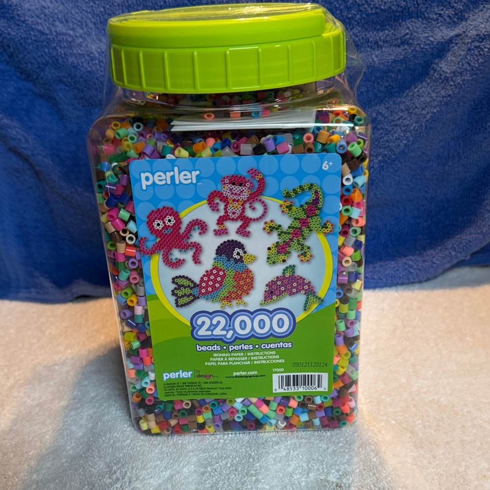 Perler 22,000 Multicolor Fuse Beads Jar - Kids Craft Beads